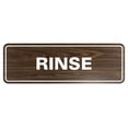 thumbnail image 1 of Standard Rinse Sign (Walnut) - Small, 1 of 4