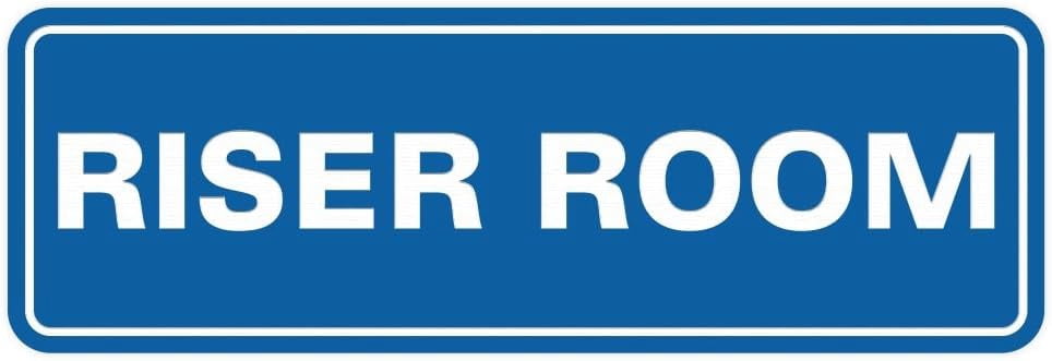 Standard Riser Room Door/Wall Sign - Blue - Medium - Walmart.com