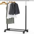 thumbnail image 1 of Standard Rod Garment Rack, Black, 1 of 4