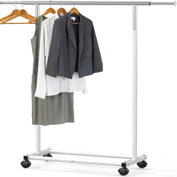 Standard Rod Garment Rack, White