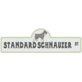 thumbnail image 1 of Standard Schnauzer Street Sign | Indoor/Outdoor | Dog Lover Funny Home Décor for Garages, Living Rooms, Bedroom, Offices | SignMission personalized gift | 18" Wide, 1 of 5