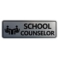 thumbnail image 1 of Standard School Counselor Sign (Brushed Silver) - Medium, 1 of 5