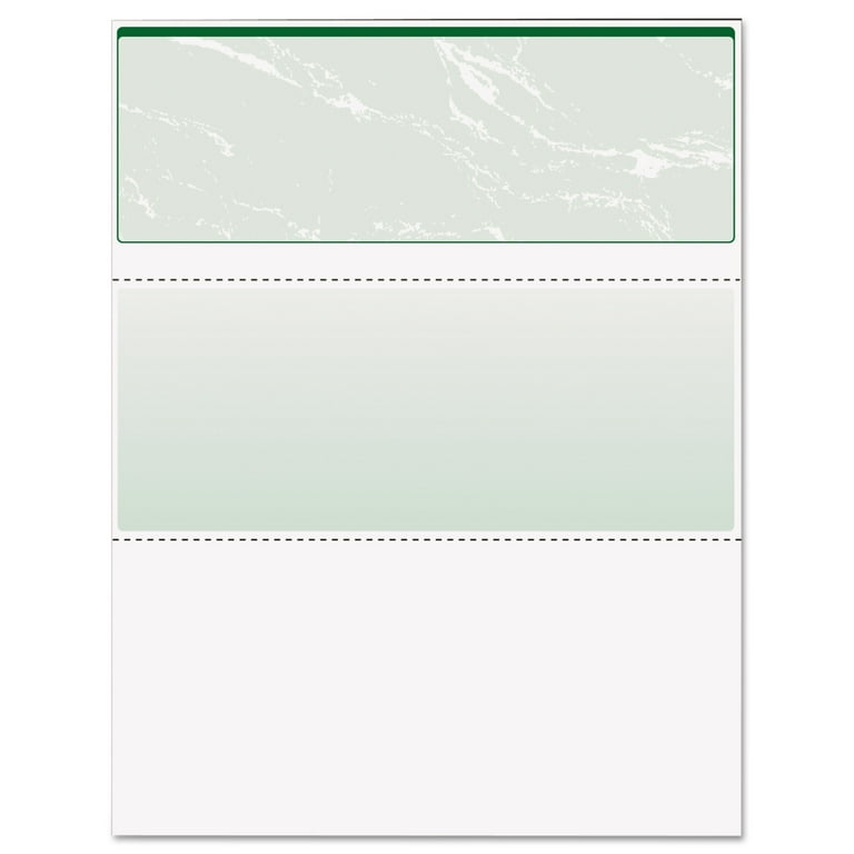 Standard Security Check, 11 Features, 8.5 x 11, Green Marble Top, 500/Ream Standard Security Check, 11 Features, 8.5 x 11, Green Marble Top, 500/Ream