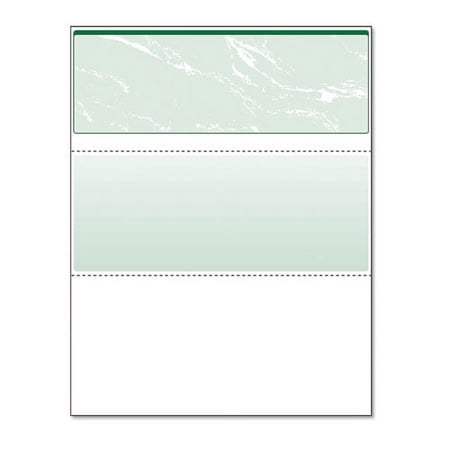 "Standard Security Check, 11 Features, 8.5 X 11, Green Marble Top, Paper, 500/ream | Bundle of 2 Reams"