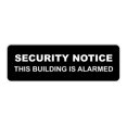 thumbnail image 1 of Standard Security Notice This Building is Alarmed Sign (Black) - Small, 1 of 5