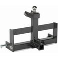thumbnail image 1 of Standard Series 3 Point Charcoal Tractor Drawbar with Suitcase Weight Brackets, Compatible with Cat 1 Tractors, Built in 2" Receiver Hitch,  Quick Hitch, 1 of 8