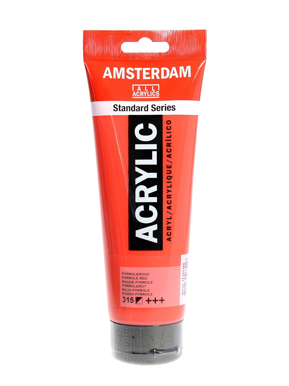 Standard Series Acrylic Paint pyrrole red, 250 ml (pack of 3)