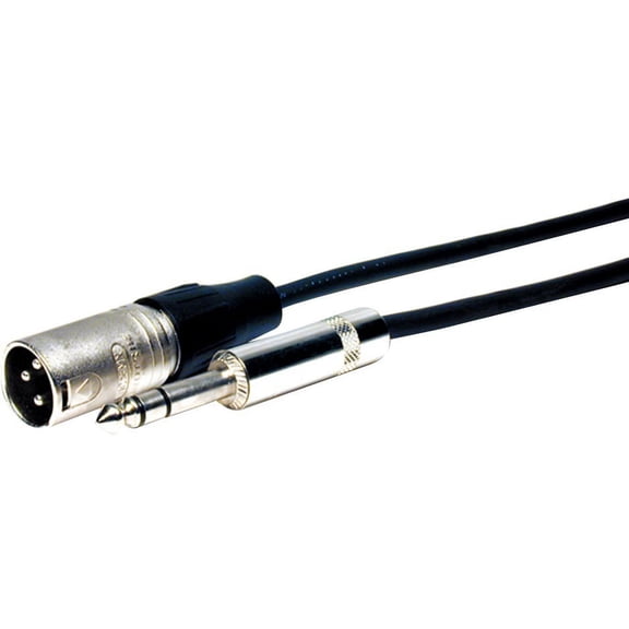 Standard Series XLR Plug to 1/4 inch Stereo Plug Audio Cable 10ft
