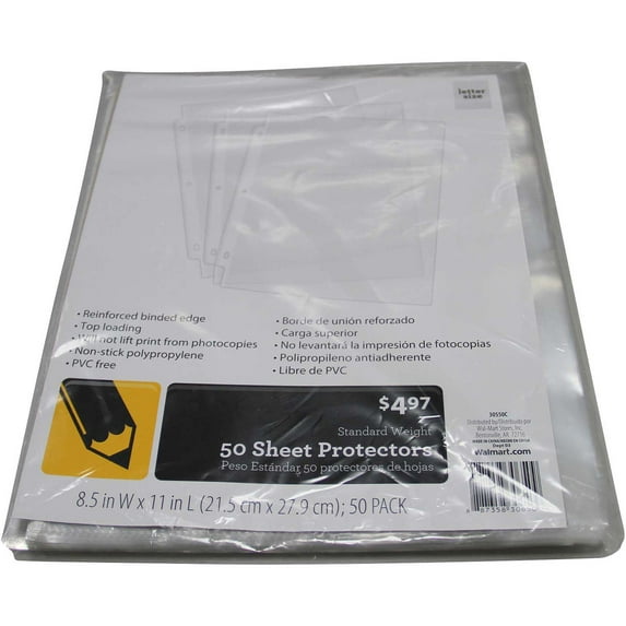 Casemate Standard Sheet Protectors 50 Sheets