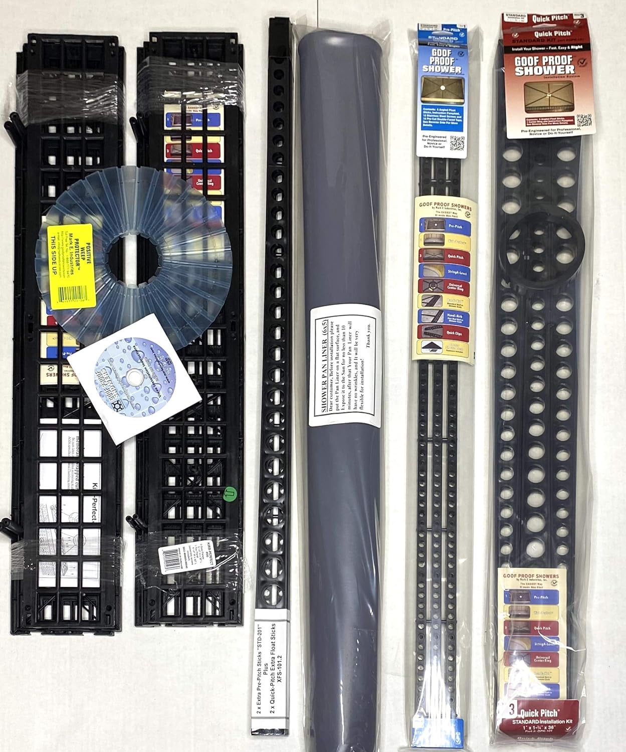 Standard Shower Kit 6 In 1 With 2 Extra PrePitch Sticks"STD201" 2