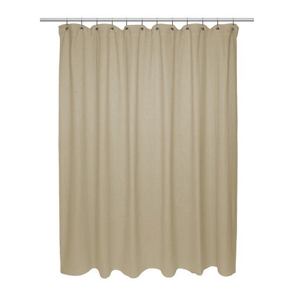 Standard Size 100% Cotton Chevron Weave Shower Curtain, dark linen ...