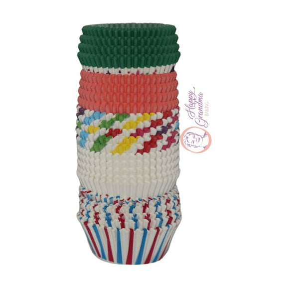 Standard Size Cupcake Liners – Multiple Color RAINBOW Themed Paper/Baking Cups/Smell Free Pack of 500 (Rainbow)
