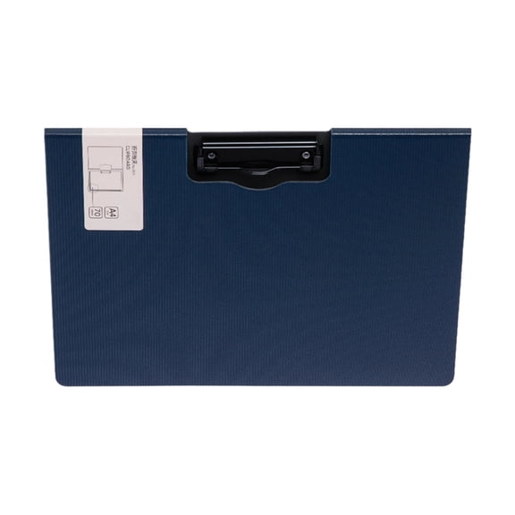 Standard Size Flipping Clipboard Folder With Horizontal Vertical Metal Clip File Organiser For School Office 12.8x9.65In