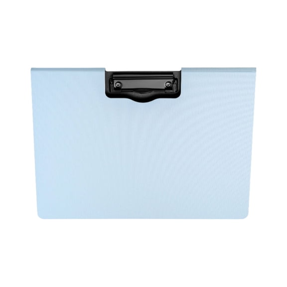 Standard Size Flipping Clipboard Folder With Horizontal Vertical Metal Clip File Organiser For School Office 12.8x9.65In