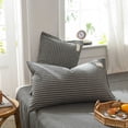 thumbnail image 1 of Stripe Pillowcase Standard Size Soft Breathable Pillow Sham, Farmhouse Washed Cotton Pillow Cover with Envelope Closure for Bedroom, Neutral Decor Pillow Case, 1 of 6