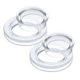 thumbnail image 1 of Standard Size Silicone Umbrella Hole Plug And Cap Set For Glass Outdoors Patio Table Yard 2 Inch (Clear) Patio Table Hole Replacement For Umbrella Practical 2PCS, 1 of 7