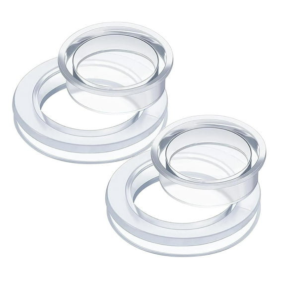 Standard Size Silicone Umbrella Hole Plug And Cap Set For Glass Outdoors Patio Table Yard 2 Inch (Clear) Patio Table Hole Replacement For Umbrella Practical 2PCS