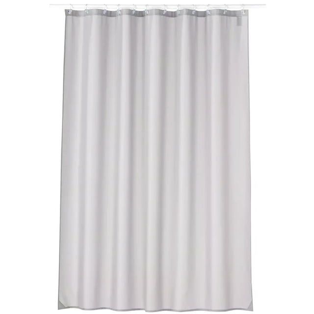 StandardSized Polyester Fabric Shower Curtain Liner in Grey