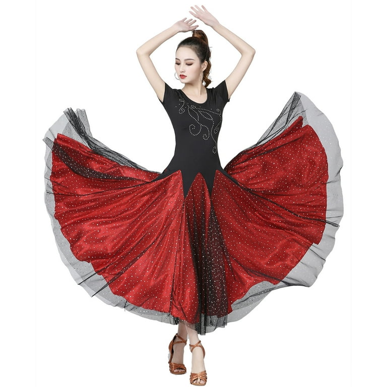 Standard Smooth Dancing Dresses Spanish Dance Ballroom Dance Outfits