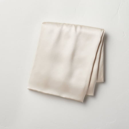 Casaluna Solid 100% Silk Pillowcase Standard Size Nude