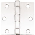 thumbnail image 1 of Standard Square Corner Hinge, 3 Inches, 2-Pack, Satin Stainless Steel by Stone Harbor Hardware, 1 of 2