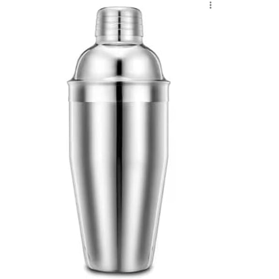 Standard Stainless Steel Cobbler Shaker Commercial Grade Heavy Duty Cocktail Shaker Drink Mixing Tin