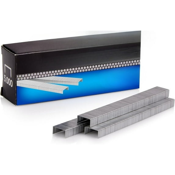 Standard Staples, 1/4", Full Strip, Box of 5,000