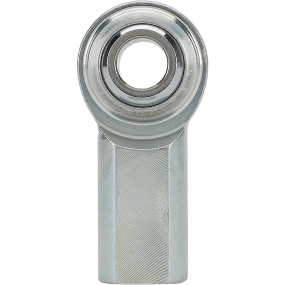 Speedway Motors Standard Steel Heim Joint Rod End 3/8-24 RH Female, Two Piece Carbon Steel Body with Hardened Ball, 22 Degree Misalignment, Universal Fit