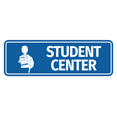 thumbnail image 1 of Standard Student Center Sign (Blue) - Large, 1 of 5