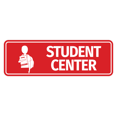 thumbnail image 1 of Standard Student Center Sign (Red) - Large, 1 of 5