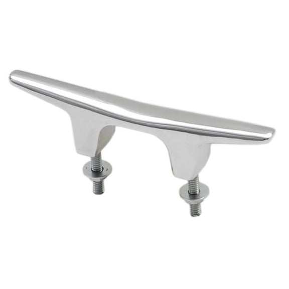 Boat Stud Mounted Cleat | 6 Inch Chrome Finish