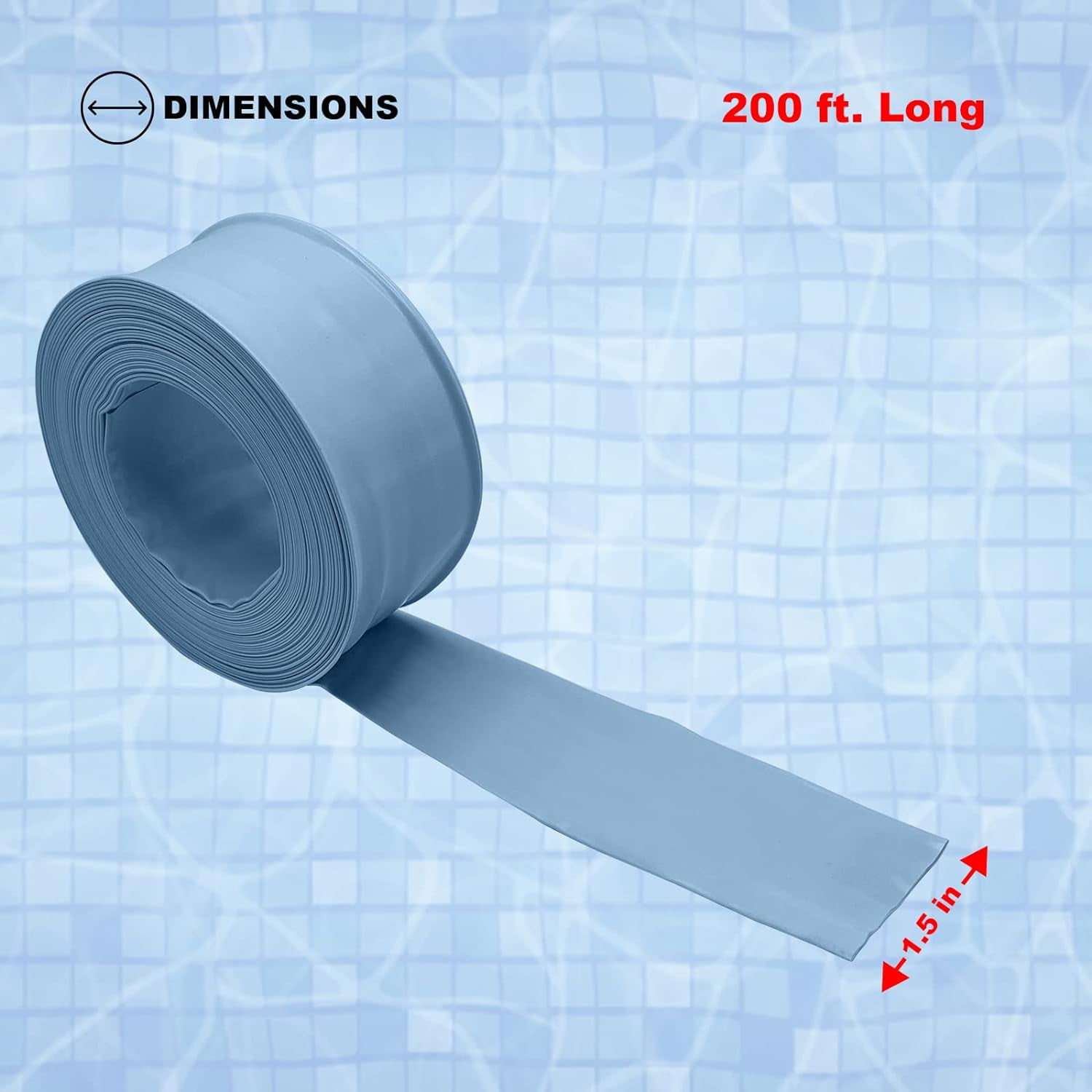 Standard Swimming Pool Backwash Hose PVC Drain Hose For Above Ground