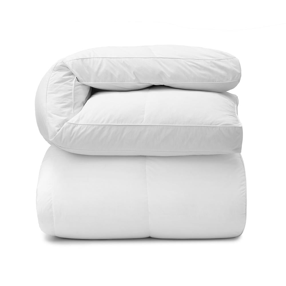 Standard Textile Down Featherbed, White, Queen