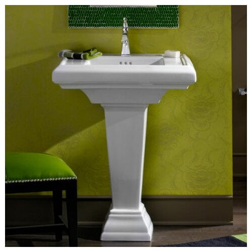 Standard Town Square 24'' Pedestal Bathroom Sink with Overflow