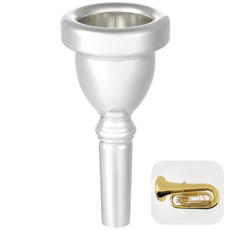 Standard Tuba Mouthpiece, Silver Plated Copper Tuba Mouthpiece, Tuba Replacement Part, Instrument Tuba Accessory, Great Musical Instrument Accessory for Tuba Players