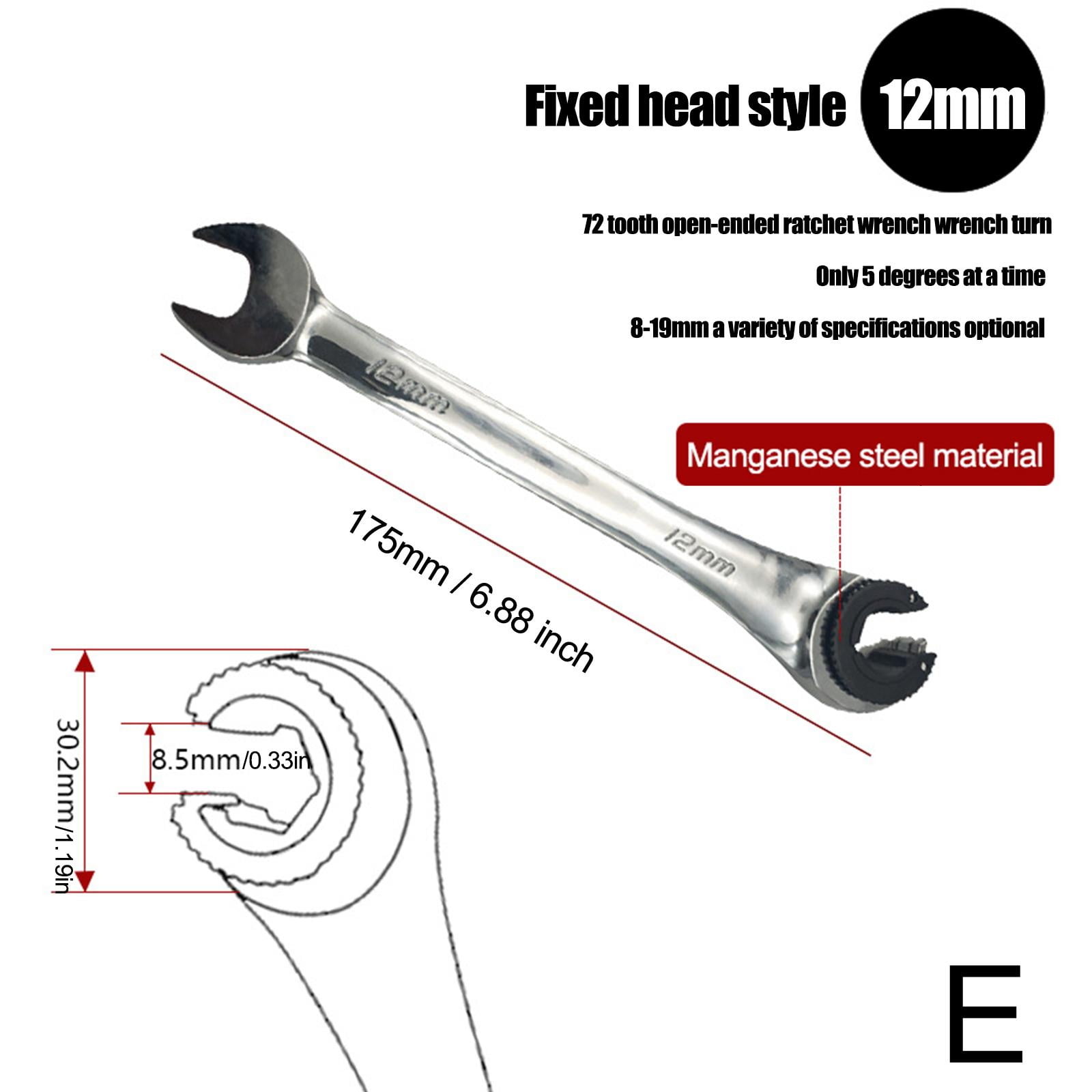 Ratcheting open 2024 end wrench