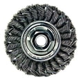 thumbnail image 1 of Standard Twist Knot Wire Wheel, 4 In Dia X 1/2 In W Face, 0.020 In Steel Wire, 20000 Rpm | Bundle of 2 Each, 1 of 1