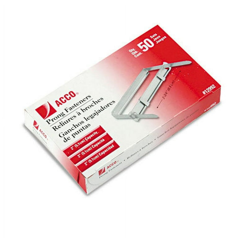 Premium Two-Piece Two-Prong Paper Fastener Base and Compressor Sets, 2 Premium Two-Piece Two-Prong Paper Fastener Base and Compressor Sets, 2