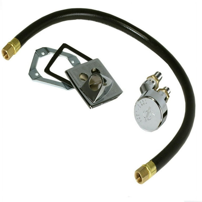 Vacuum Breaker for Shampoo Sink with Receiver Plate and Hose Vacuum Breaker for Shampoo Sink with Receiver Plate and Hose