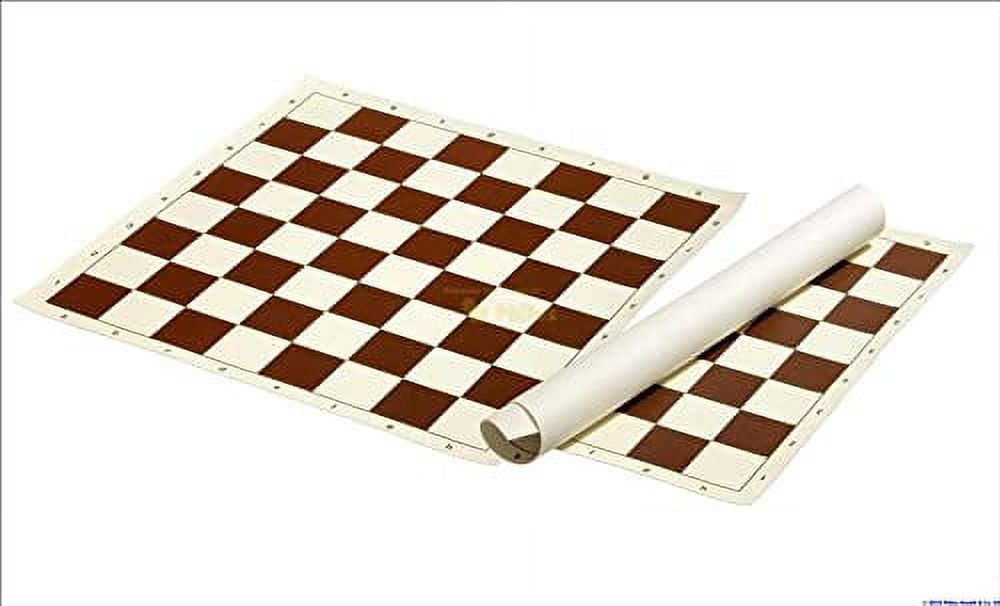 Professional Vinyl Roll-Up Chess Board - Tournament & Club Size With 2.25" Squares