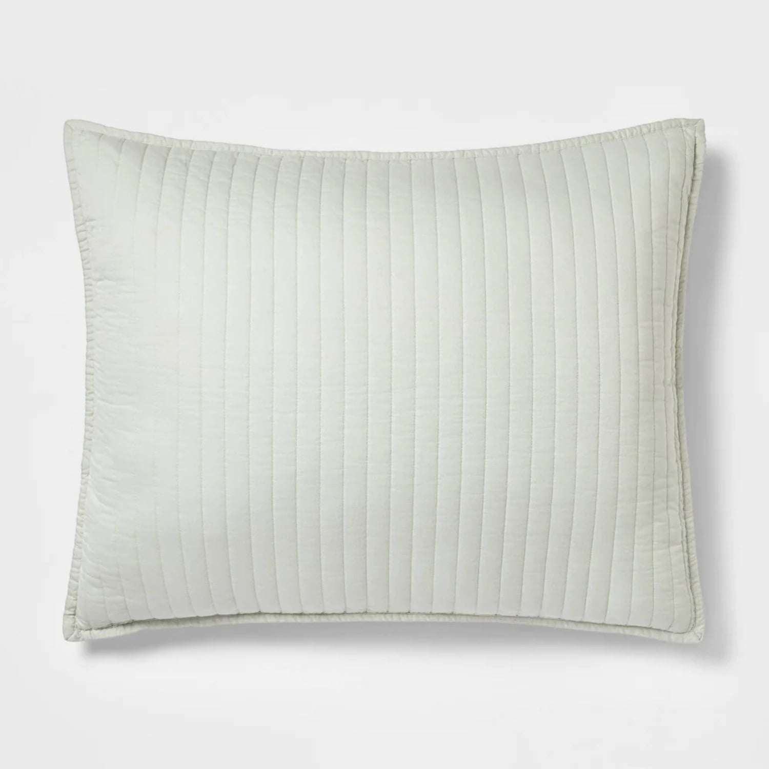 Standard Washed Cotton Sateen Quilt Sham Sage Threshold™