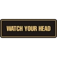 thumbnail image 1 of Standard Watch Your Head Sign(Black /Gold) - Small, 1 of 5