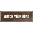 thumbnail image 1 of Standard Watch Your Head Sign(Walnut) - Medium, 1 of 5
