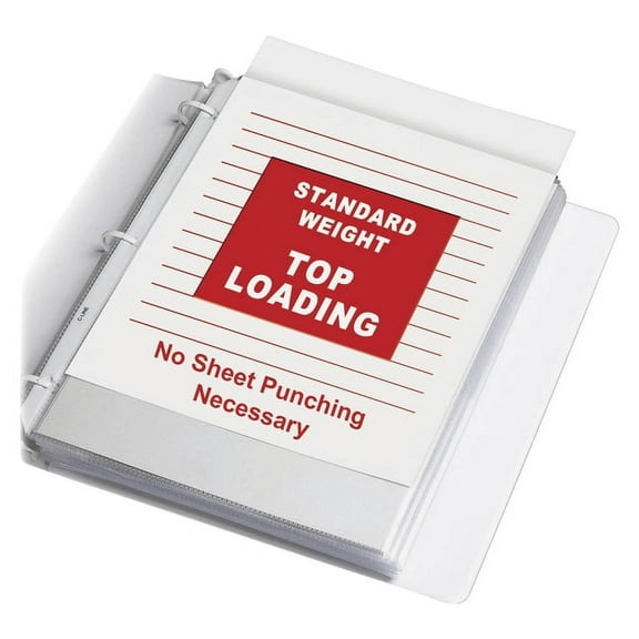 Standard Weight Polypropylene Sheet Protectors, Clear, 2", 11 X 8 1/2, 50/bx | Bundle of 5 Boxes