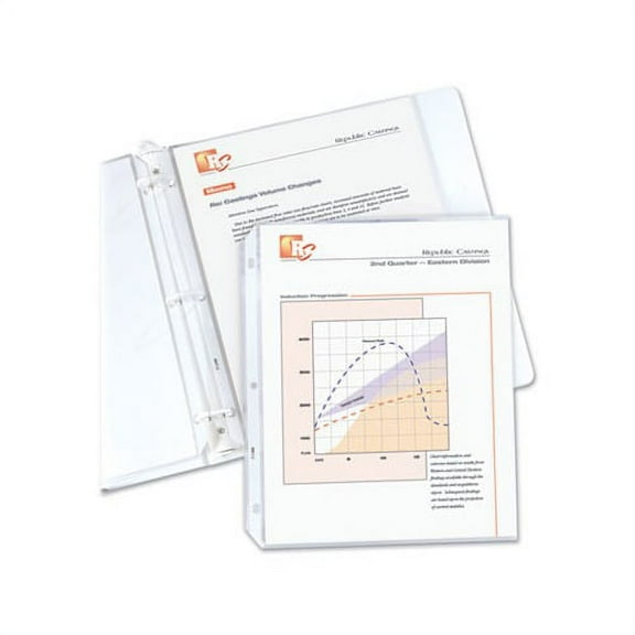 Standard Weight Polypropylene Sheet Protectors Non-Glare, 2", 11 x 8 1/2, 50/BX