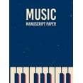 thumbnail image 1 of Standard Wirebound Manuscript Paper : 100 Pages of Wide Staff Paper (8.5x11), perfect for learning (Paperback), 1 of 1