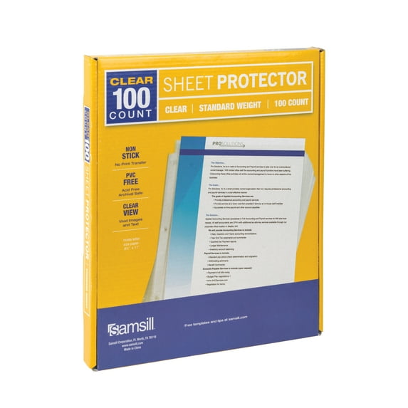 Standard Wt Clear Sht Prt 100/bx