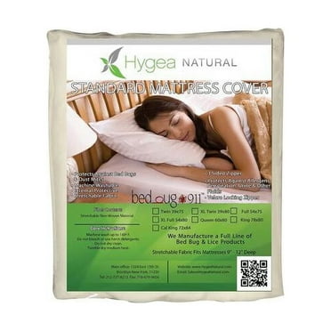 Standard Zippered California King Mattress Cover or Box Spring Cover- Water Resistant Mattress Protector - Dust Mite & Allergen Proof & Bed Bug Proof