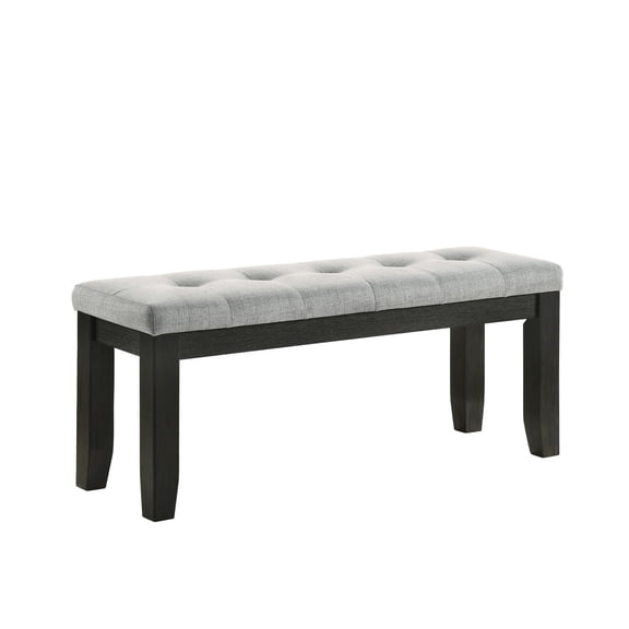 Standard height, tufted bench - for dining spaces, adds sophistication