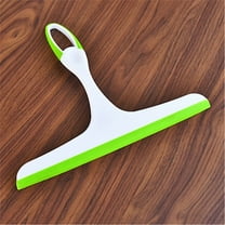 Standard shower squeegee for glass doors, window squeegee, car squeegee, multi-purpose window cleaning tool for windshields Mini household squeegee Long handle (Green)